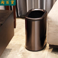 垃圾桶 ● 科靈不銹鋼垃圾桶無蓋窄縫北歐壓圈 家用 廚房客廳 臥室大號