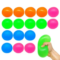 Stress Balls Set 12pcs Colorful Exercise Stress Balls Fidget Toys Squeeze Stretch Relaxing Toys Stretch And Squeeze Stress Balls