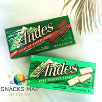 [SNACKS MAP零食地圖]美國 安迪士 巧克力 單薄荷 雙薄荷 奶素 經典巧克力 獨立小包裝 ANDES 132g