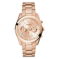 FOSSIL Perfect Boyfriend Chronograph ES3885 Jam Tangan Wanita - Rose Gold Tone Rose Gold