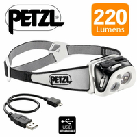 【【蘋果戶外】】Petzl E92HNE 黑 REACTIK【220流明 / IPX4】自動調光 可充電LED感應式頭燈