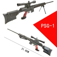 1/6th Mini Jigsaw Puzzle PSG-1 Sniper Rifle Gun Model 1/6 PSG-1 Plastic Military Model for 12 Inch Action Figure Display