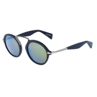 【Yohji Yamamoto 山本耀司】復古圓形太陽眼鏡(-藍-YY5009-613)