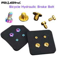 RISK A Whole/Separate Oil Cylinder Lid Bolts forShimano Bike Disc Fixed Screw Bicycle Hydraulic Brake Bolt Titanium MTB Cycling