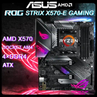 AMD X570 motherboard For Ryzen 5 5600 CPU ROG STRIX X570-E GAMING Socket AM4 DDR4 128GB PCI-E 4.0 SATA III USB3.2 HDMI ATX
