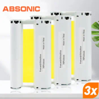 Absonic 3pcs 6 Inch Selphy Ink for Canon Selphy CP1500 CP1300 CP1200 CP910 CP900 Photo Printer KP-36IN KP-108IN Selphy Cassette