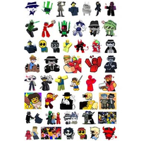 STICKER Set FORSAKEN ROBLOX Isi 30pcs STIKER TEMPELAN STIKER NOOB ELLIOT CHANCE MAFIOSO COOLKID TIME