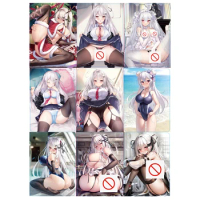 9Pcs/set Diy Self Made Goddess Story Visible Record Tokisaki Mio Collection Card Female Character Anime Cards Gift Toys