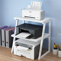 雙層打印機架子小型桌面復印機置物架多功能辦公室桌上主機收納架 NMS【摩可美家】