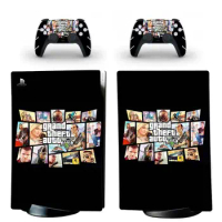 Grand Theft Auto GTA 5 PS5 Digital Edition Skin Sticker Decal for PlayStation 5 Console and 2 Controllers PS5 Skin Sticker Vinyl