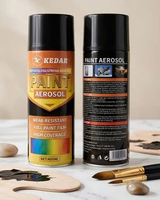 KEDAR Pilox 450ml Cat Aerosol Warna Hitam Doff (04) Serbaguna Warna Tajam & Tahan Lama