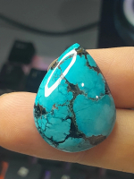 Natural Pirus Persia Dim:est 27x20x5.5mm 25.8ct Tears drop cutting Code A100