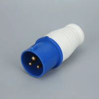 Industrial Plug and Socket 16A 3 Pin 013 Cable Connector IP44 AC 220-250V Waterproof MALE FEMALE Power Sockets