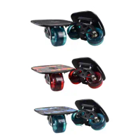 1 Pair Skateboard Aluminium Alloy Mini Drift Board Skate Fish Short Board Roller Skateboard Skate Board Roller Road Drift Skate