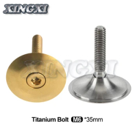 Xingxi Titanium Ti Headset Top Cap 1 1/8" With M6x35mm Stigma Bolt