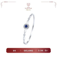 GELANG BANGLE SAPPIRE PERMATA BIRU 16K TERBARU - SINAR FAJAR