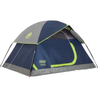Coleman Sundome Camping Tent, 2/3/4/6 Person Dome Tent with Snag-Free Poles for Easy Setup in Under 10 Mins