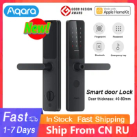 Original Aqara A100 Pro Smart Door Lock Zigbee Fingerprint Lock Fit For Bluetooth Homekey Password NFC Unlock Apple HomeKit