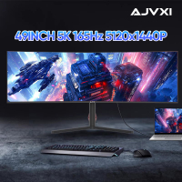 AJVXI 49 Inch Curved Gaming Monitor 32:9 Screen 5120X1440P  WQHD Resolution 144Hz Refresh Rate Compu