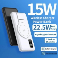 15W Magnetic Wireless Charger Power Bank for iPhone14 13 12 Xiaomi Huawei Samsung External Battery 22.5W Fast Charging Powerbank