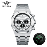 JINLERY Luxury Automatic Mechanical Watch for Men Mechan Watches 316L Stainless Steel Fashion Sapphire Crystal Relogio Masculion