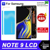 Tested 6.4'' AMOLED Display For Samsung Note 9 Note9 N960F LCD With Frame Touch Screen Digitizer Repair Parts