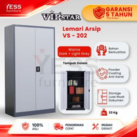 VIP VS -202 Lemari Arsip 2 Pintu Plat Besi - File Cabinet Besi - Lemari Penyimpanan Besi - Lemari Ar
