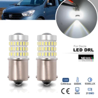 BA15S 1156 P21W LED Daytime Running Light Bulbs for Dacia Lodgy Dokker 2012-up No Hyper Flash Canbus DRLs Car Headlamp City Lamp