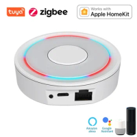 HomeKit ZigBee Gateway Hub Smart Home Wireless / Wired Bridge Tuya Smart Life Works with Apple iPhone Siri Alexa Google Home