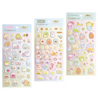 Sumikko Gurashi Stickers Set of 3 Cartoon Anime Kawaii Cute Stickers 3D Scrapbooking Sticker Book Decor Girls Toys Gift