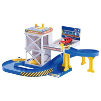 【TOMICA WORLD 交通世界】快樂停車場 新高速道路連接(小汽車 場景)