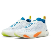 【NIKE 耐吉】Jordan Luka1 實戰籃球鞋 Next Nature 白藍橘配色DR9829-074(Luka、籃球鞋、DR9829-074)