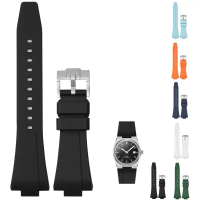สายรัดนาฬิกาสายยางแบบปลดเร็ว ขนาด 12 มม. สำหรับ Tissot PRX Powermatic 80 ขนาด 40 มม. สายเปลี่ยนพร้อม