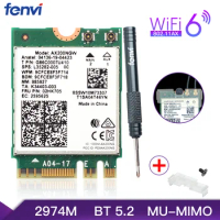 3000Mbps Wi-Fi 6 AX200 M.2 NGFF 802.11AX For Bluetooth5.2 Wireless Dual Band WiFi Card WiFi 6E Intel AX210NGW Adapter 2.4G/5Ghz