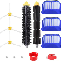 Replacement Side/Bristle Brush Accessories Kit for iRobot Roomba Vacuum Cleaner 600 Series 690 680 660 651 650 &amp; 500 Series