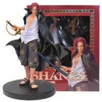 Anime One Piece Shanks Figurine Toys Action Figure Four Emperors Akakami no shankusu Red Hair Pirates Straw Hat Luffy Model Doll