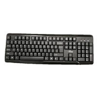 Little Kangaroo DS-2603 Papan Kekunci Berwayar PS2 untuk Pejabat Perniagaan, Rumah, USB, Gaming, Kaf