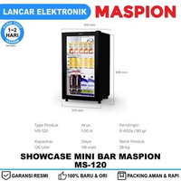 Kulkas Showcase Mini Bar Maspion 126 Liter MS-120
