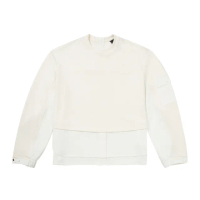 【The North Face 官方旗艦】北面UE女款米白色UPF防曬長袖上衣｜8A7MQLI(抗UV)