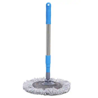 360 Degree Rotating Chenille Wet Mop Ceiling Flat Mop Car Window Cleaner Tool With Stainless Steel Telescopic Rod Handle