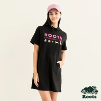 【Roots】Roots 女裝- ROOTS ESTABLISHED連帽洋裝(黑色)