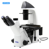 OPTO-EDU A14.2603-TR Optical Trinocular Lab Biological 100x640x Inverted Microscope