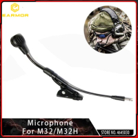 EARMOR Tactical Airsoft Communication Headset Microphone Replacement Boom Mic Collection for EARMOR M32 &amp; M32H Headphones