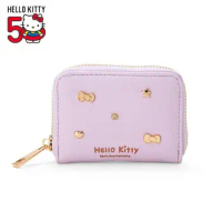 Kawaii Sanrio Anime Hobby Hello Kitty 50Th Anniversary Limited Series Cartoon Coin Purse Zipper Bag Give Gifts To Girlfriend