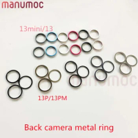 1set No Need Grinding Rear Back Camera Lens Bracket Metal Ring Bezel For iPhone 12 13 mini 11 Pro Max 14 Replacement Phone Parts
