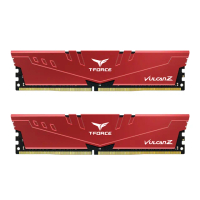 【Team 十銓】T-FORCE VULCAN Z火神系列 DDR4-3200 16Gx2_32GB CL16 紅色 桌上型超頻記憶體