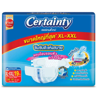 เซอร์เทนตี้ ผ้าอ้อมผู้ใหญ่แบบเทป จัมโบ้ ไซส์ XL–XXL 19 ชิ้น