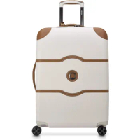DELSEY Paris Chatelet Air 2.0 Hardside Luggage with Spinner Wheels, Angora, Checked-Medium 24 Inch