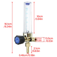 Carbon Dioxide Measuring Flow 1/4PT Thread Argon Indicator Nitrogen Gas Meter Welding CO2 Air Flowmeter Gas Regulator Gauge