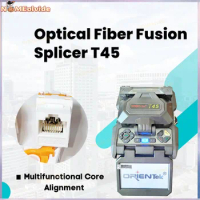 Optical Fiber Fusion Splicer T45 Multifunctional Core Alignment Fiber Optic Splice Machine With Fiber Cleaver Free Shipping